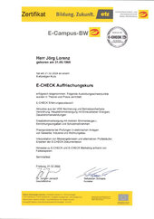 E-CHECK Auffrischungskurs